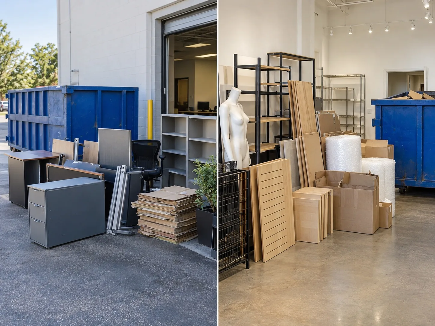 Commercial Cleanout Dumpster Rental project example one