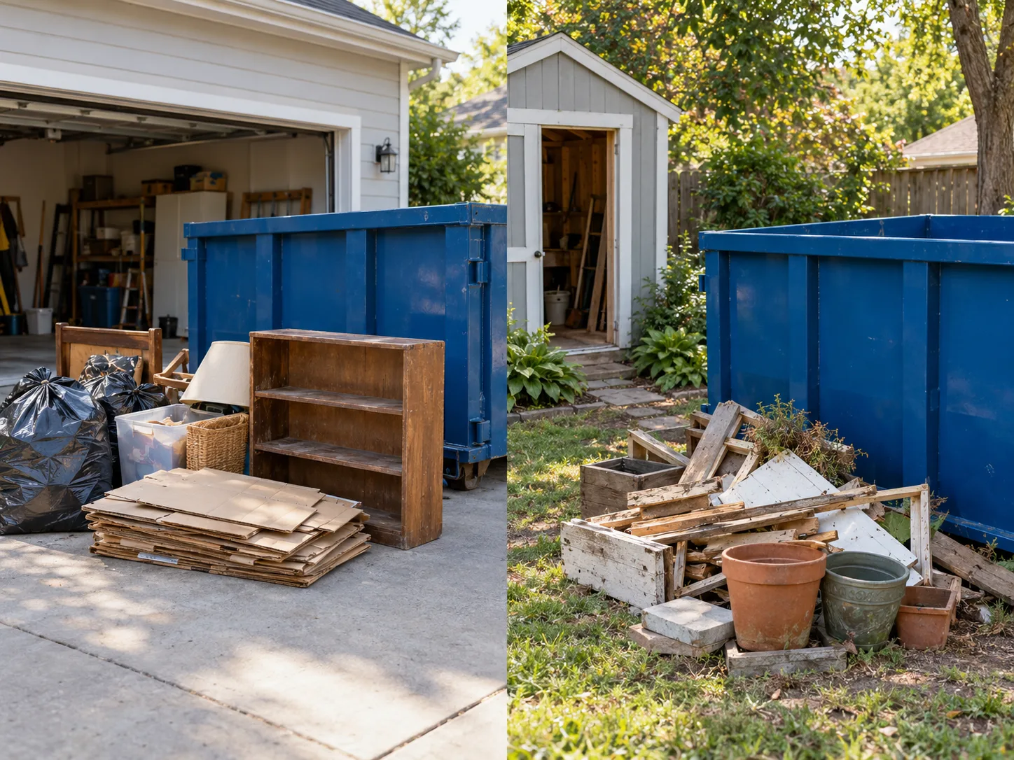 Residential Cleanout Dumpster Rental project example one